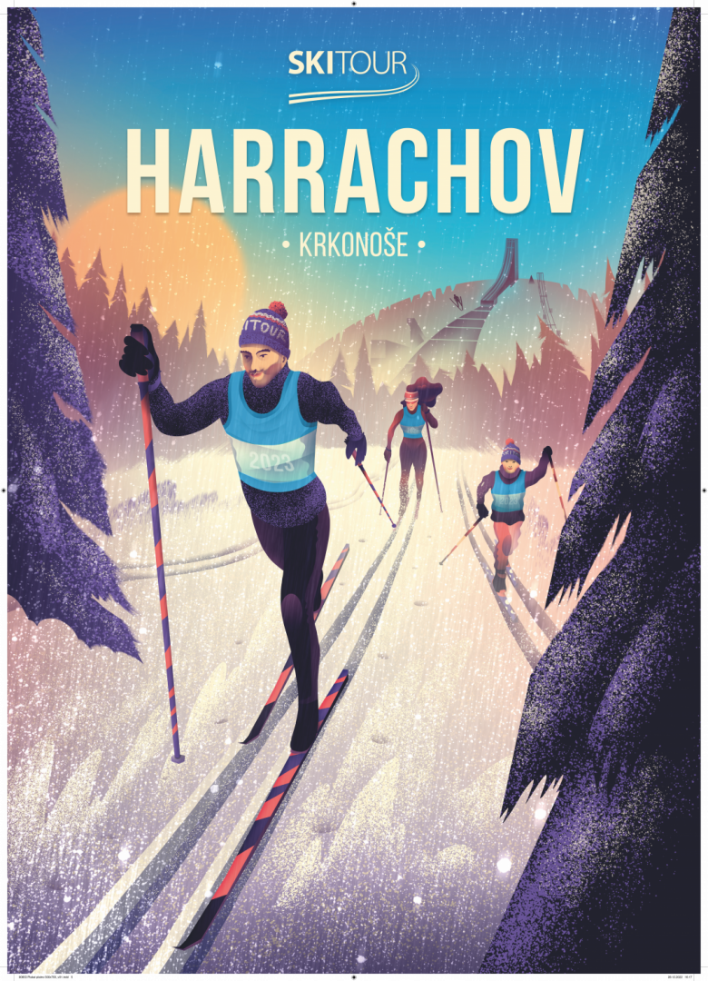 Plakát SkiTour Harrachov - velikost 50 x 70cm