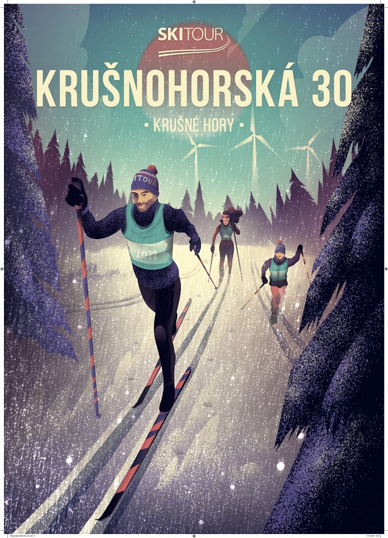 Plakát SkiTour Krušnohorská 30 - velikost 50 x 70cm