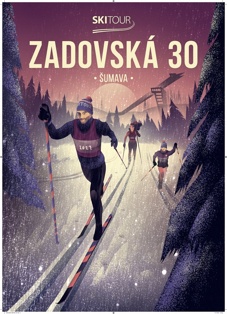 Plakát SkiTour Zadovská 30 - velikost 50 x 70cm
