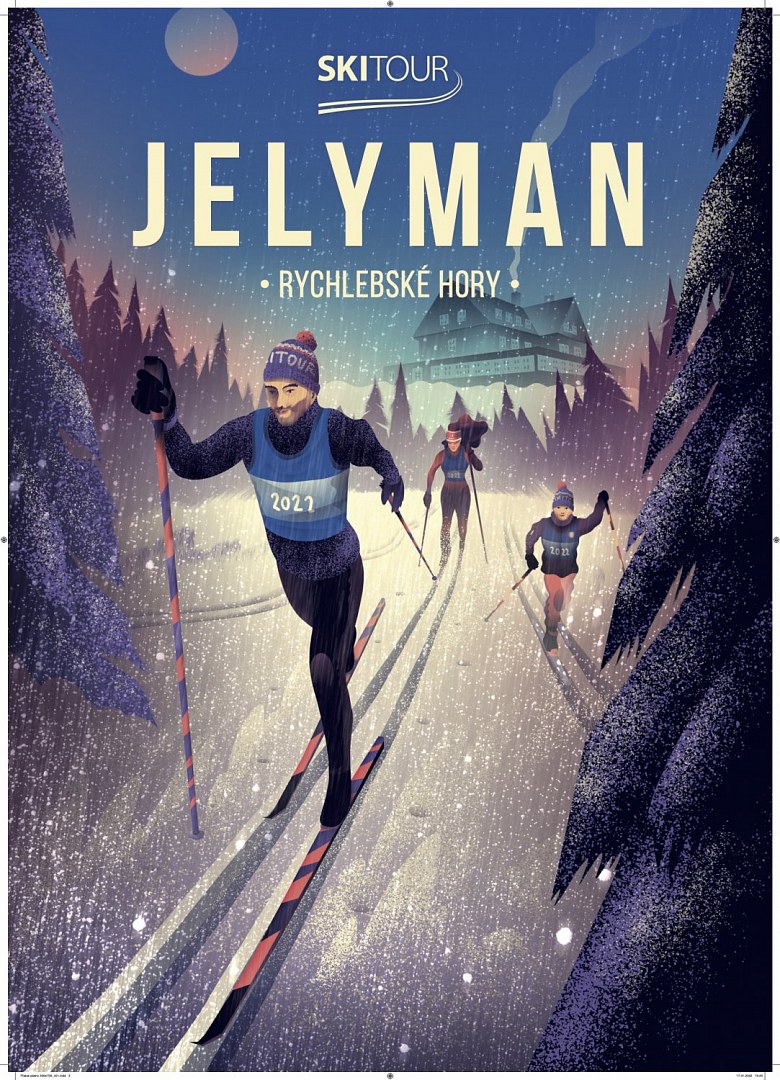 Plakát SkiTour JeLyMan - velikost 50 x 70cm