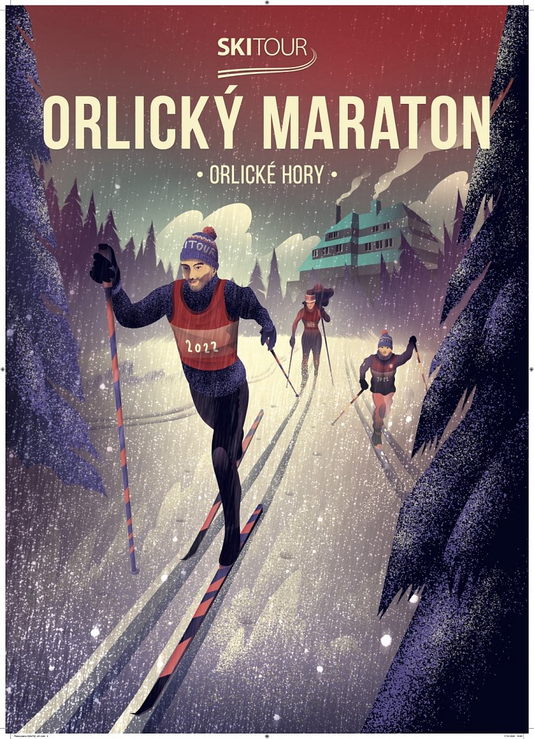 Plakát SkiTour Orlický maraton - velikost 50 x 70cm